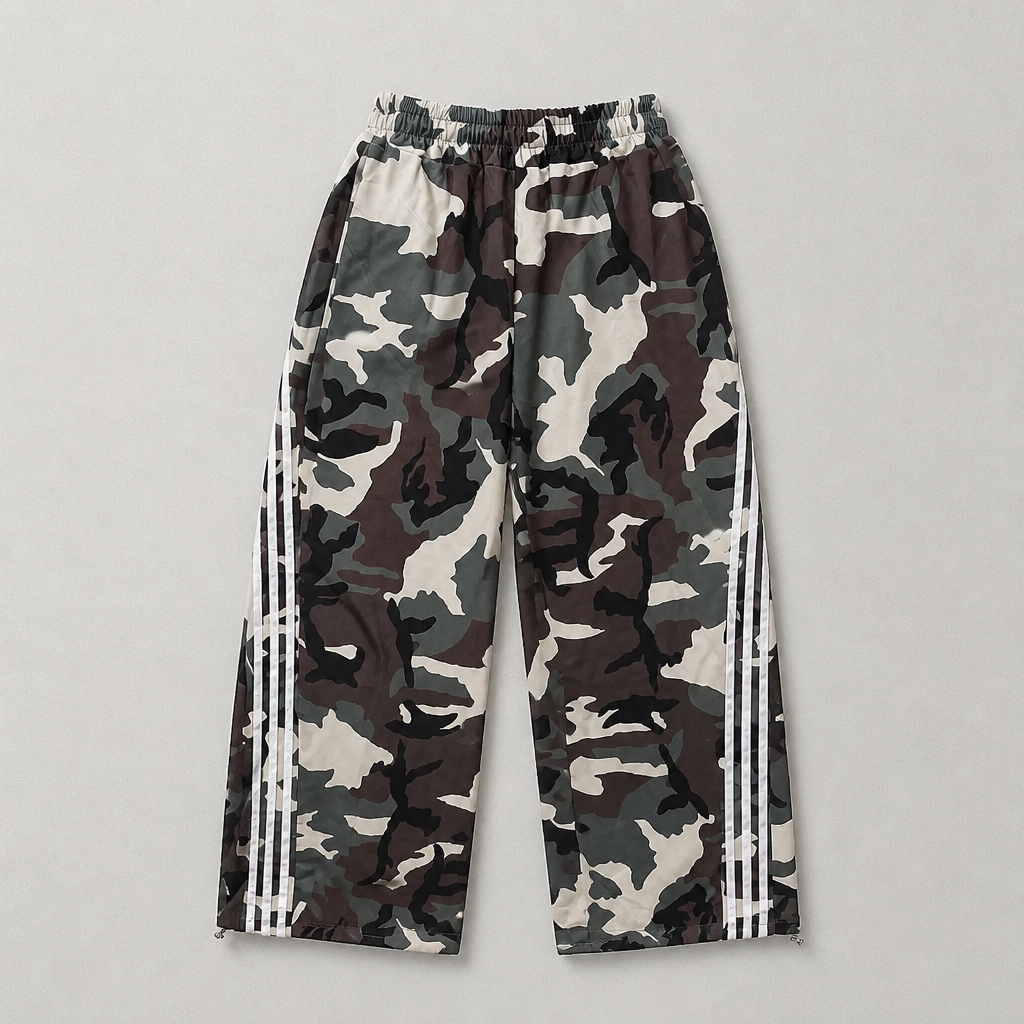 Broek met trekkoord onderaan de pijpen