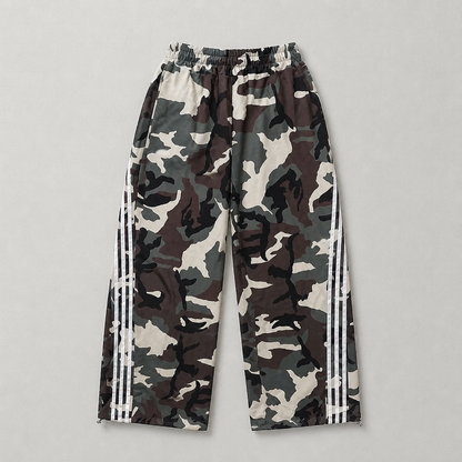 Broek met trekkoord onderaan de pijpen
