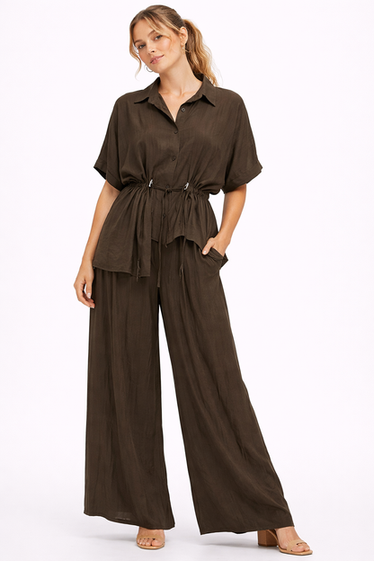 Two-Piece Travel Set Brown