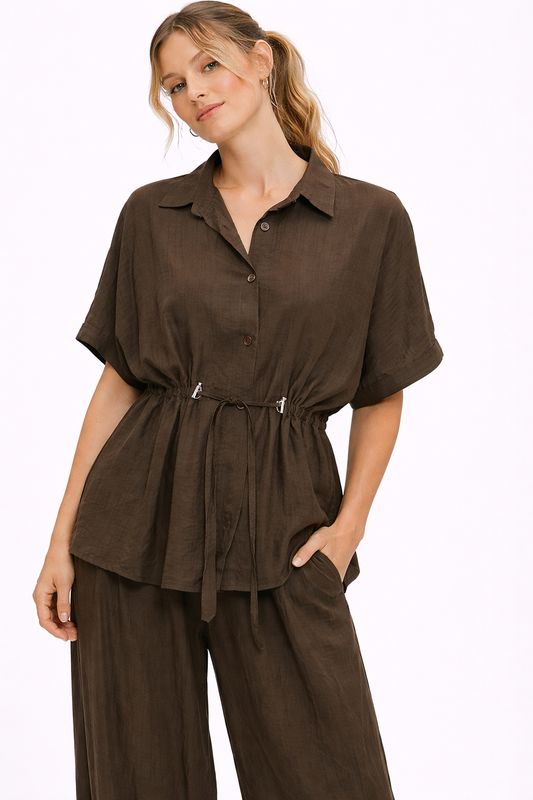 Two-Piece Travel Set Brown
