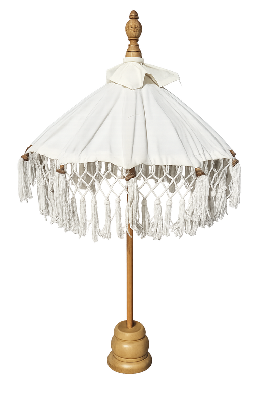 Decoratie Tafel Parasol Naturel/Wit 90 cm