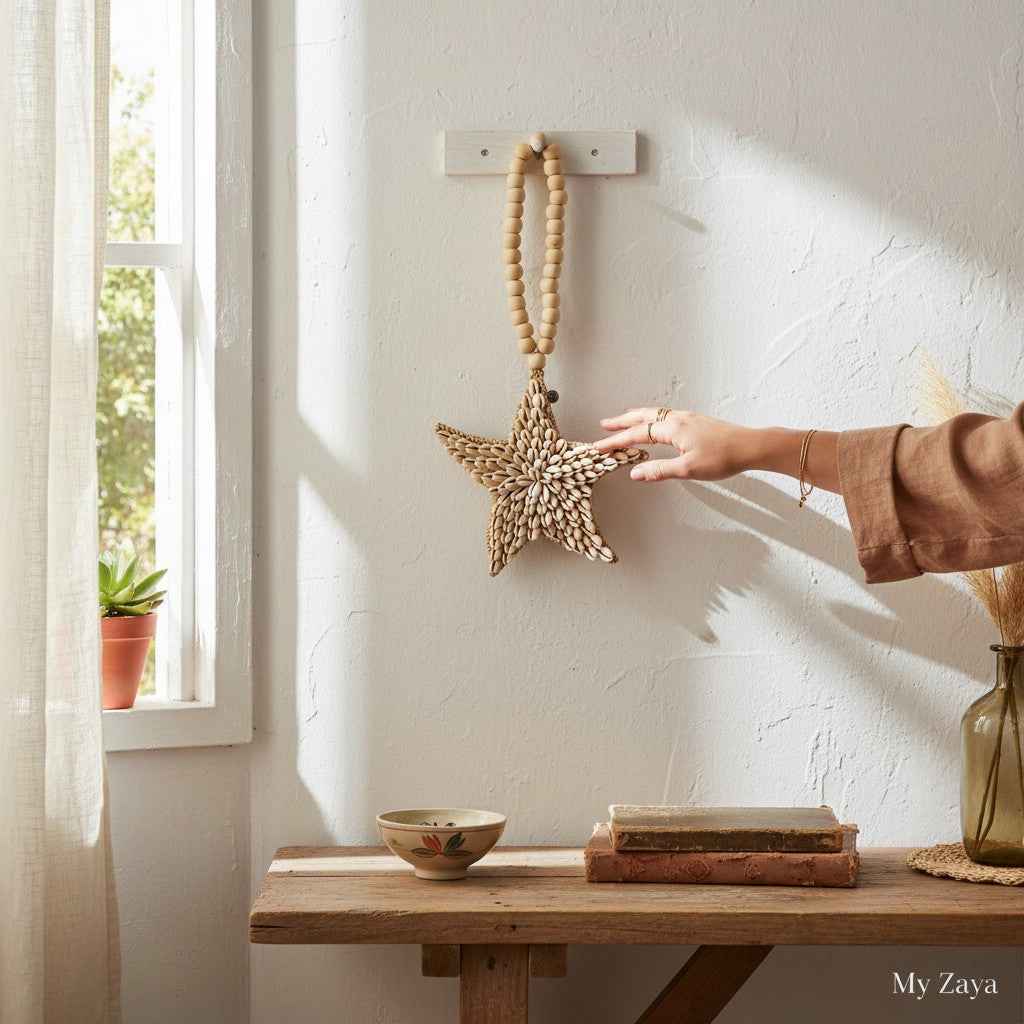 Ster Hanger met Schelpen 17 cm
