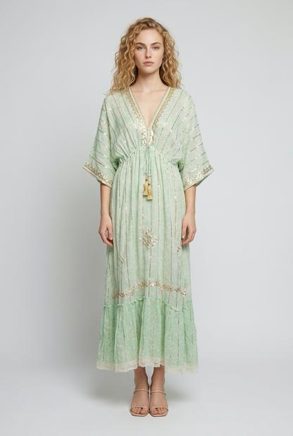 Boho jurk groen