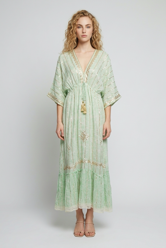 Boho jurk groen