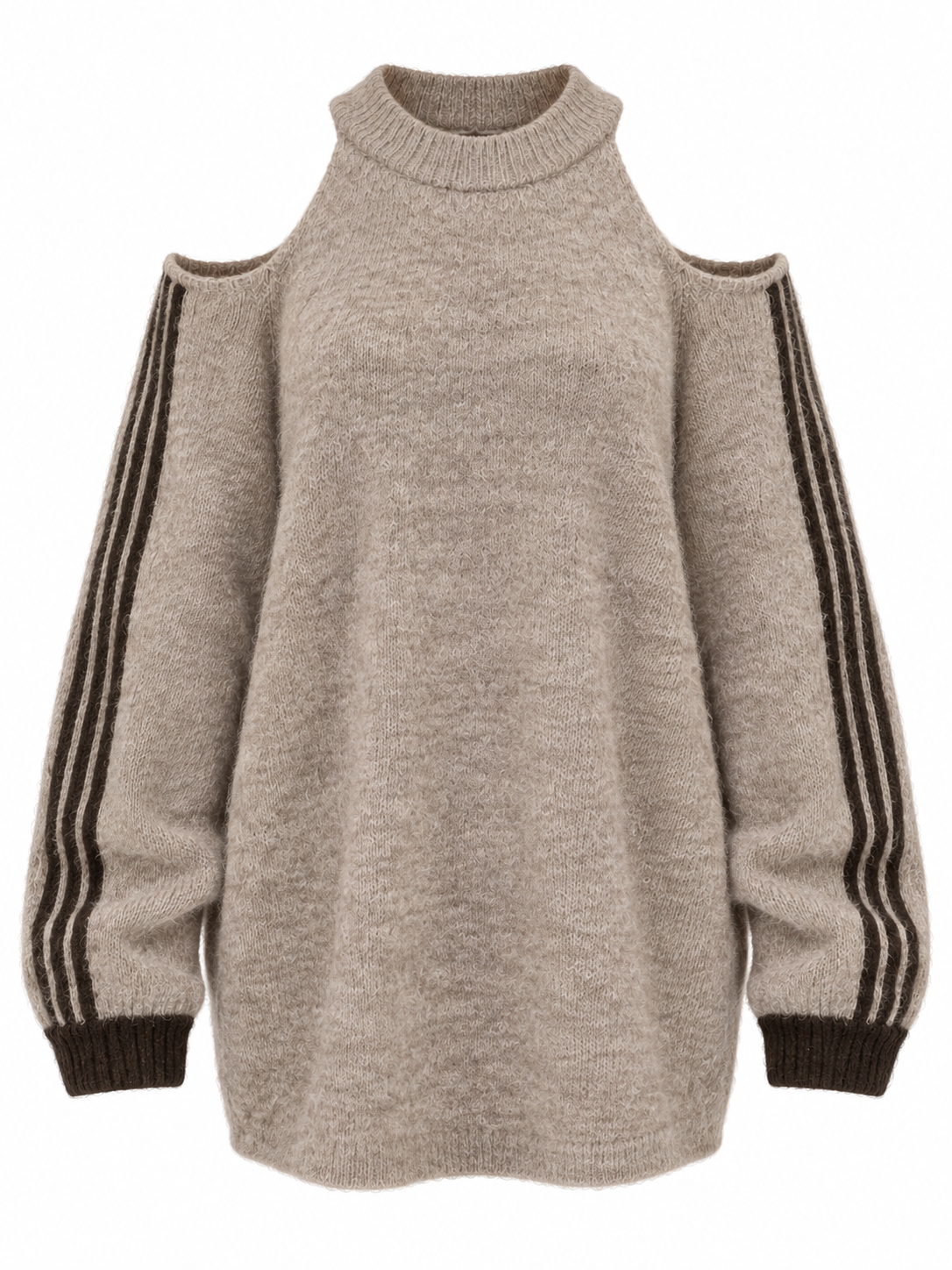 Trui Nova – Cold Shoulder Stripe