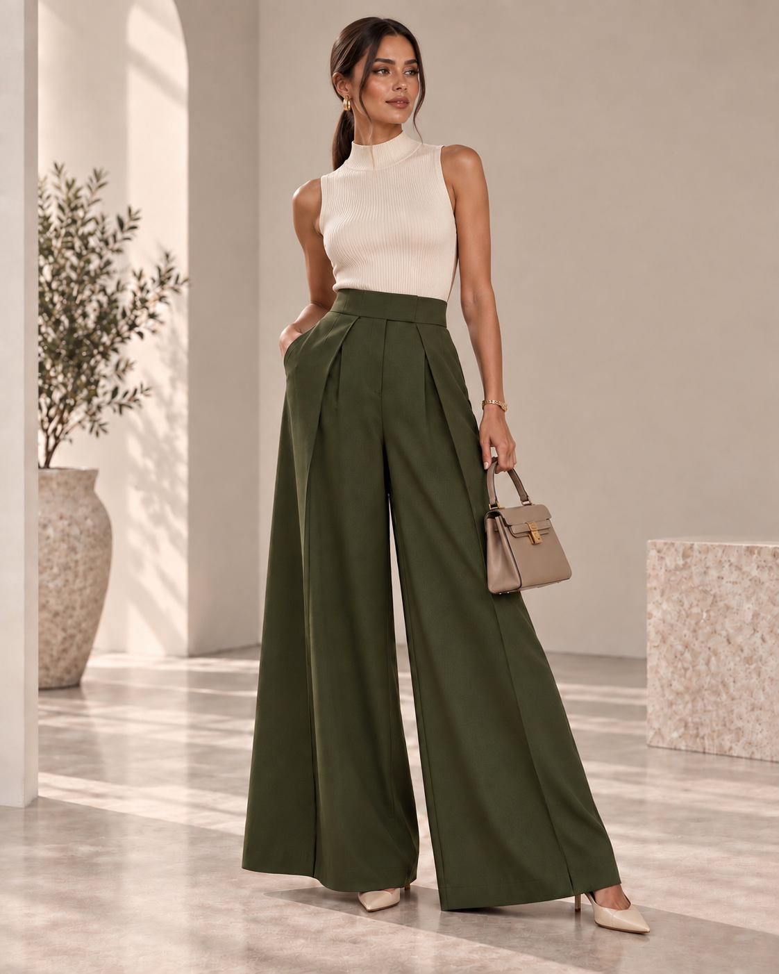 Pantalon Elara – Wide Leg
