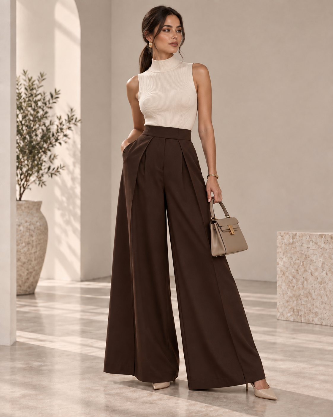 Pantalon Elara – Wide Leg