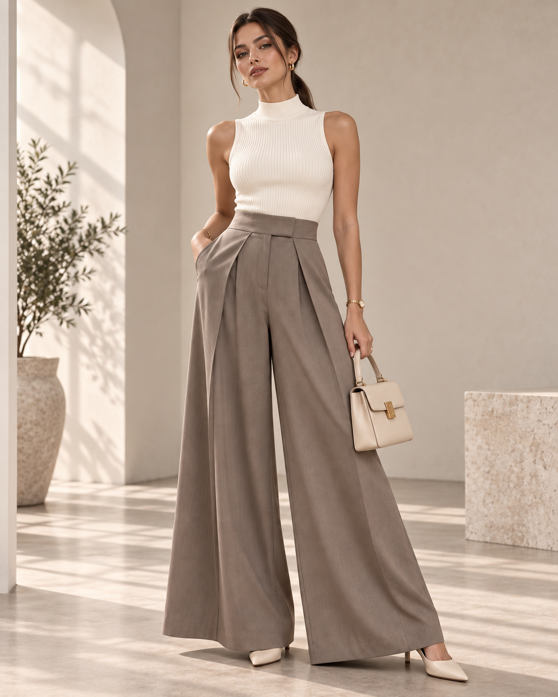 Pantalon Elara – Wide Leg