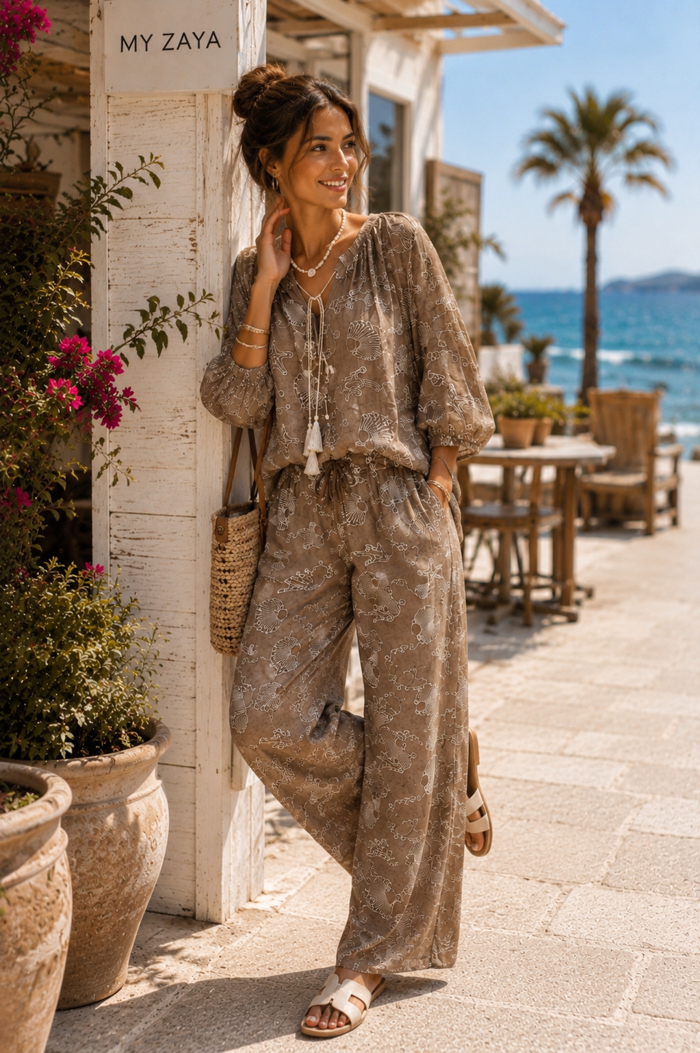 2-Delig Pak Lisa – Taupe