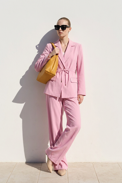 2-Delige Blazer Set Roze