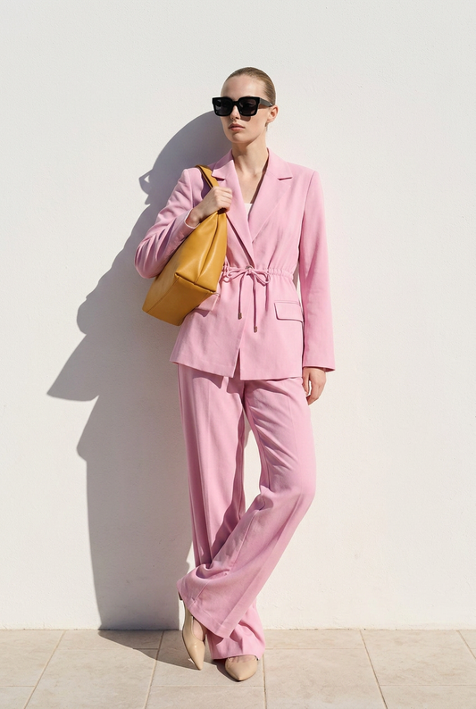 2-Delige Blazer Set Roze