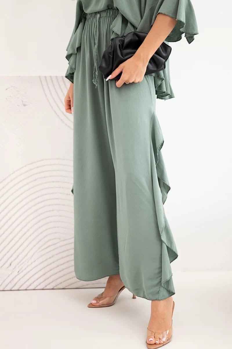 2-Delige Boho Set Legergroen