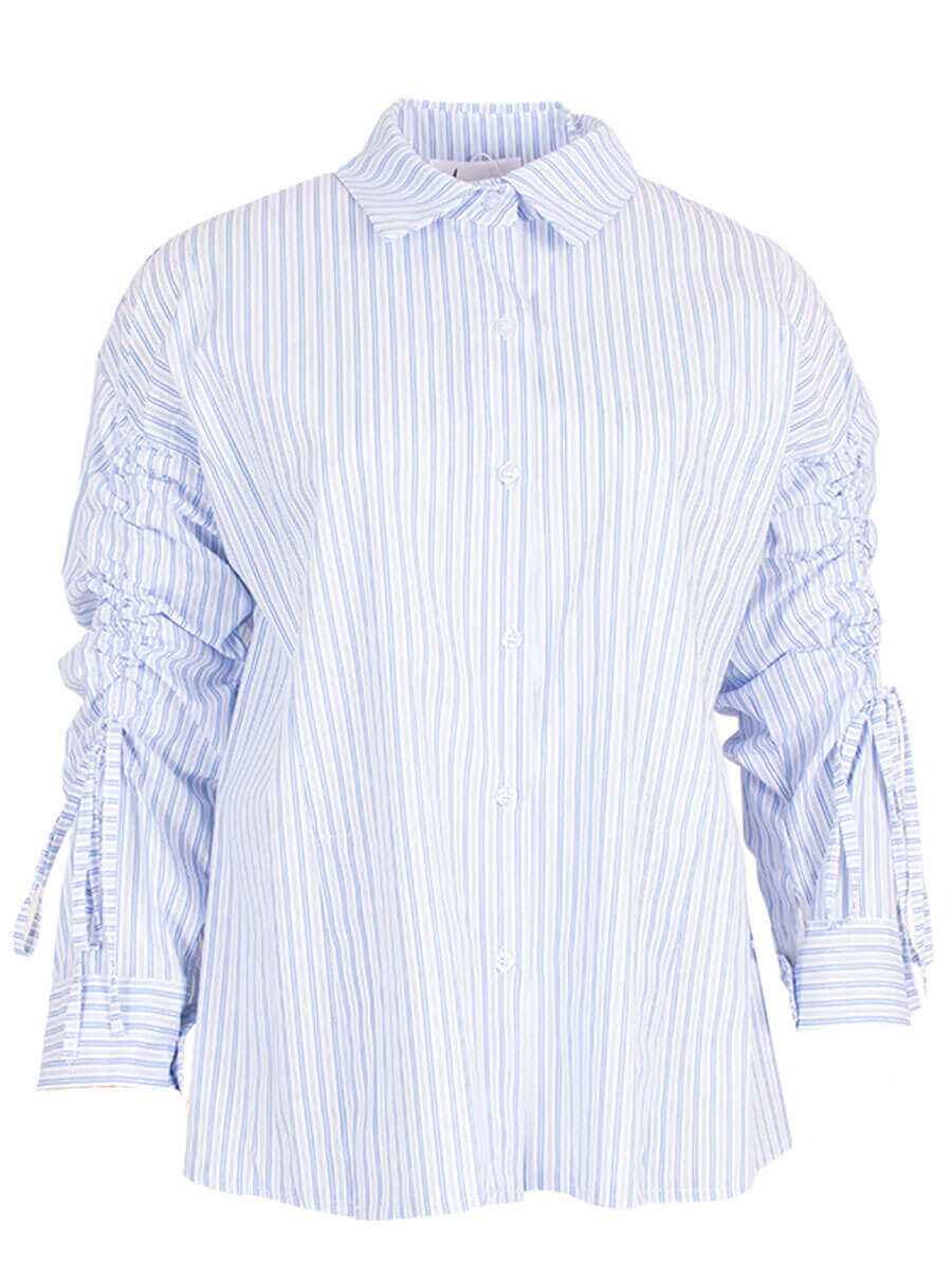 Azzurro Gestreepte Blouse Lichtblauw