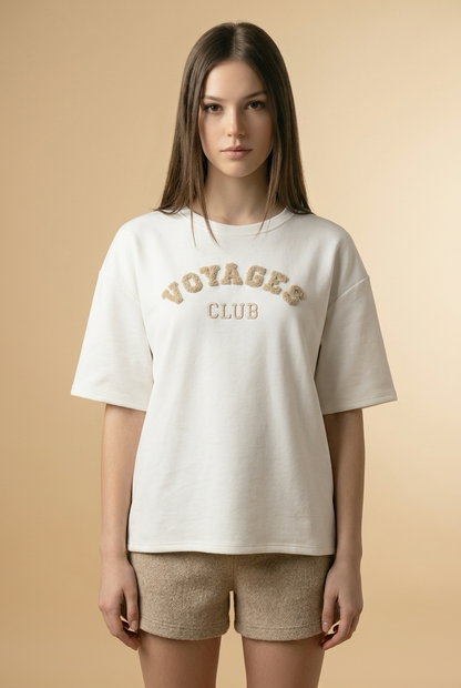 Voyages Club T-Shirt Offwhite