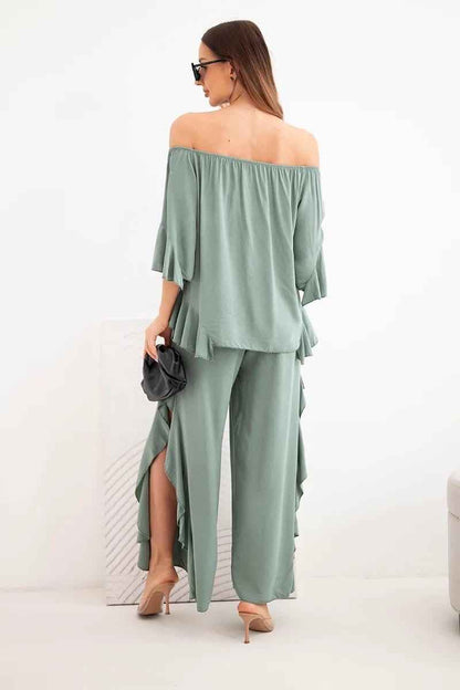 2-Delige Boho Set Legergroen