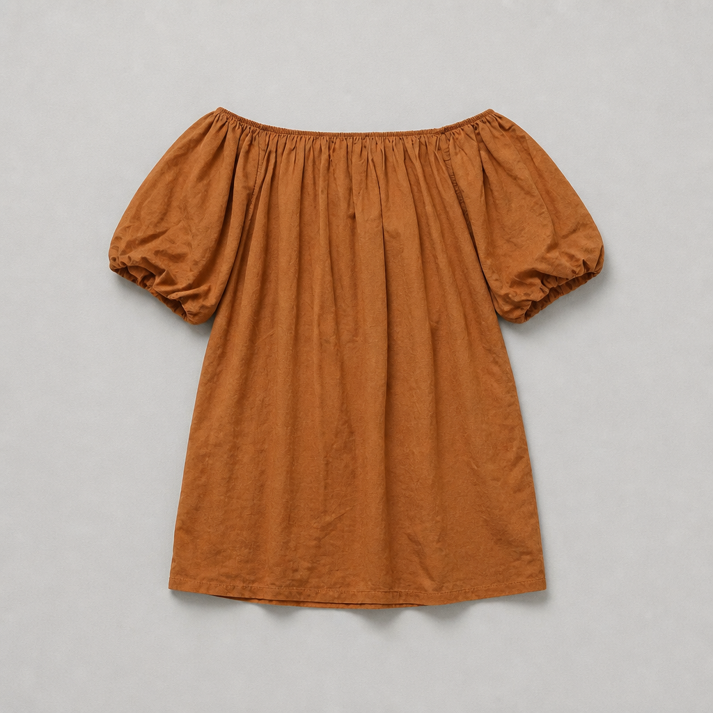 One size top roestbruin draagbaar tot maat 42