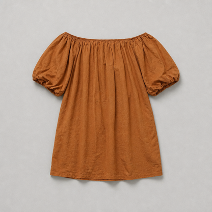 One size top roestbruin draagbaar tot maat 42