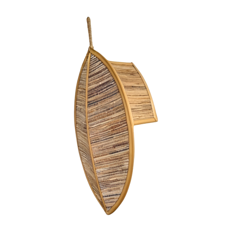 Rotan Bladlamp Naturel 48 cm