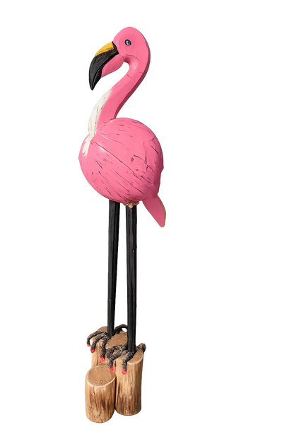 Houten Flamingo Decoratie 80 cm