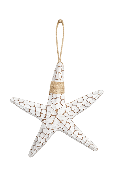 Zeester Wandhanger Naturel/Wit