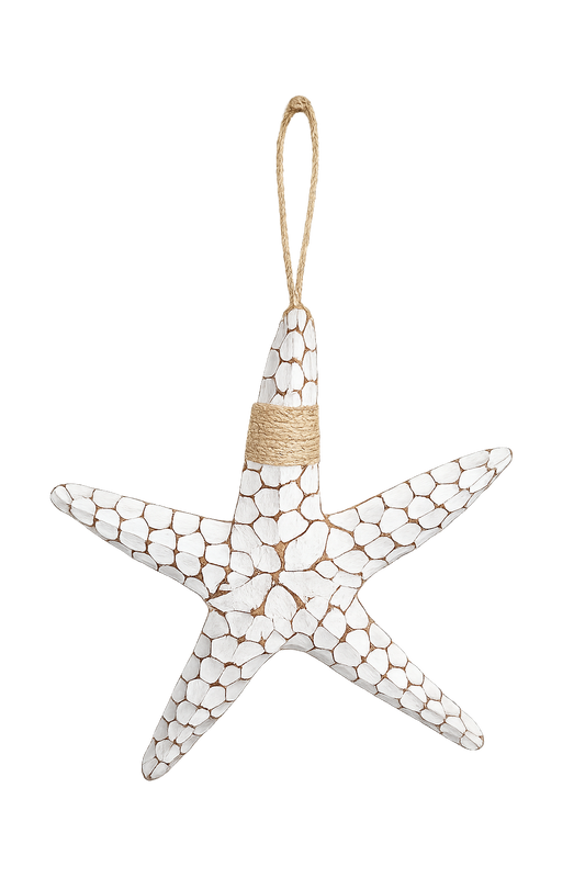 Zeester Wandhanger Naturel/Wit