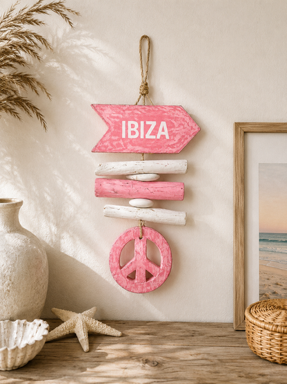 Zomerse Ibiza hanger voor aan de muur