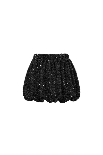 Elegant Sequin Mini Skirt Set for Fall