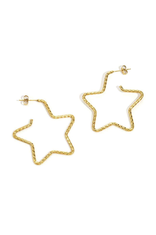 Stylish Star Hoop Earrings for Everyday Glam