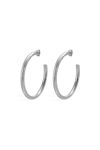 Elegant Circle Hoop Earrings for Women, Silver & Gold