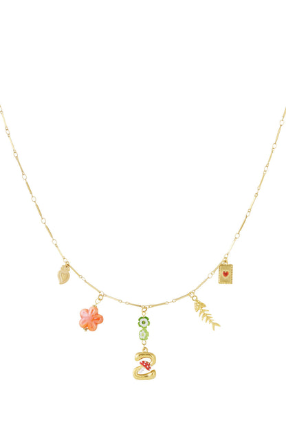 Elegant Letter Pendant Necklace for Spring/Summer