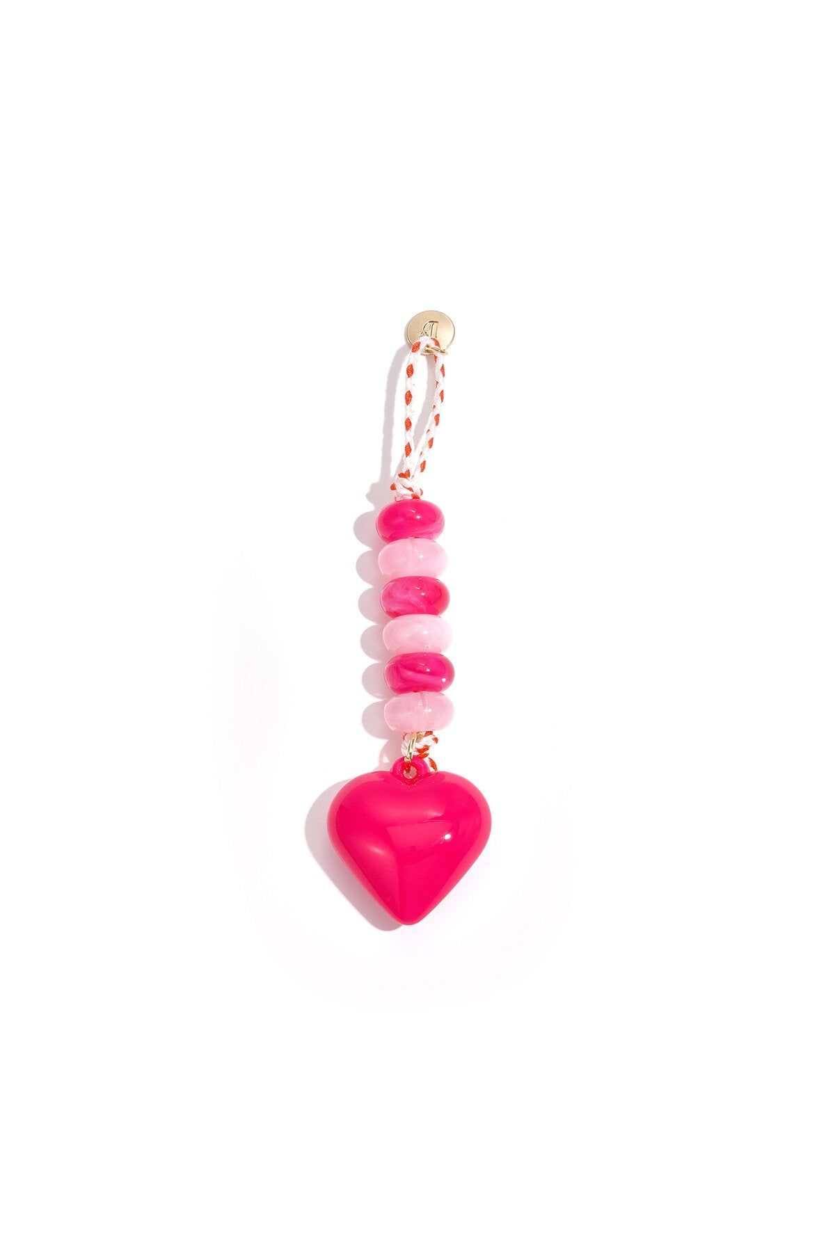Tasbedeltjes in hartvorm, casual, acryl, dagelijkse accessoires