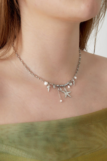 Elegant Oceanic Style 14K Gold Plated Pendant Necklace