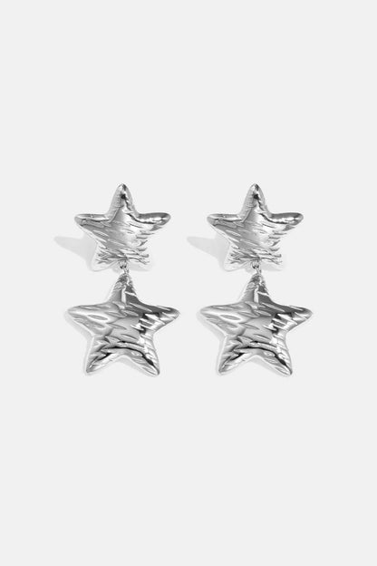 Stainless Steel Drop Earrings Star Casual Daily Simple Series Women's jewelry