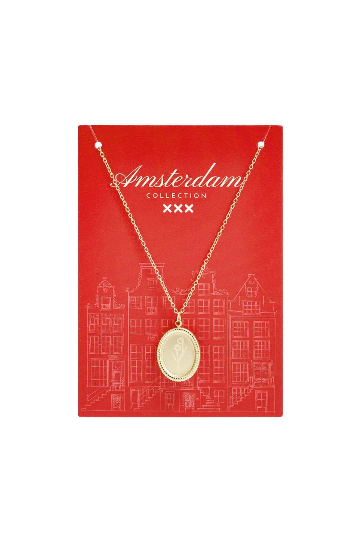 Tulip Blossom Stainless Steel Necklace