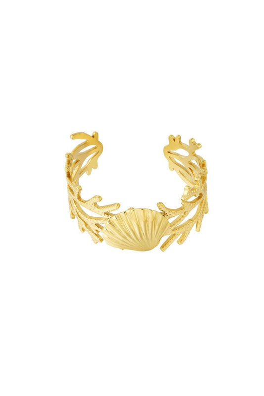 14K Gold Plated Cuff Bracelet for Women