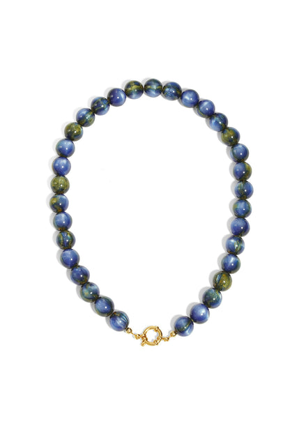 Chic Resin & Stainless Steel Beaded Necklace