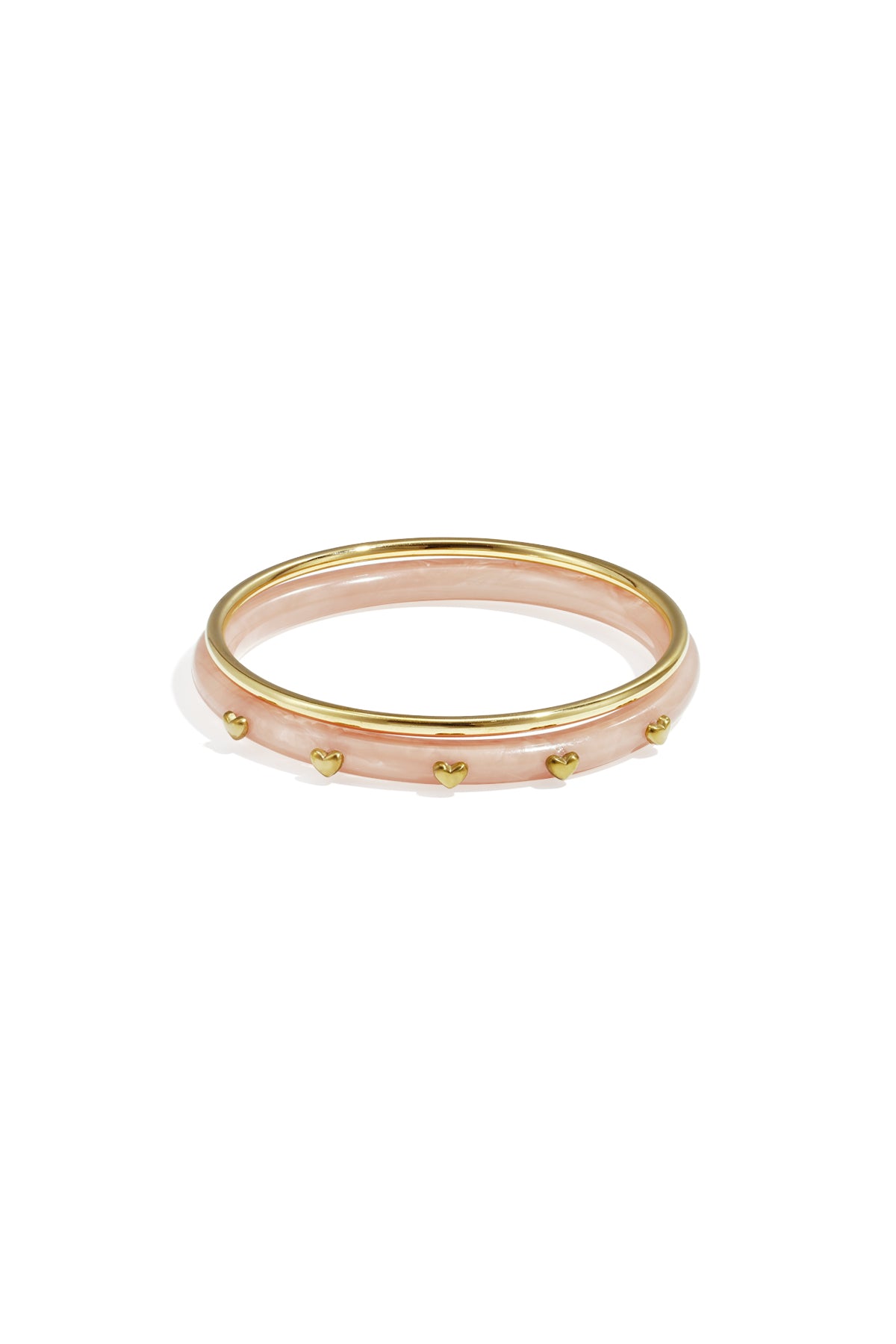 Bangle set with heart detail