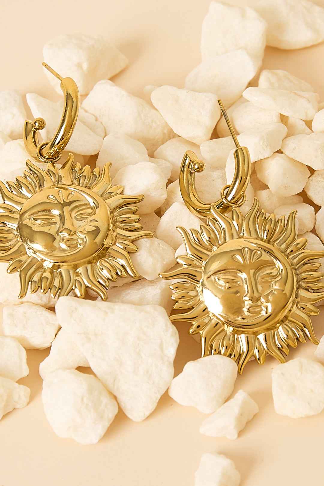 Stainless Steel Drop Earrings sun Casual Daily Simple Series Women's jewelry