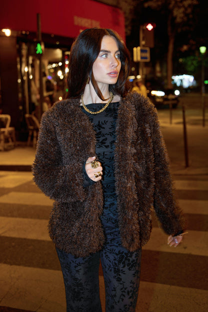 Elegant Woven Polyester Jacket for Fall/Winter