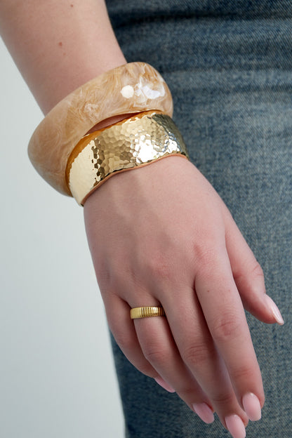 Chic All-Fit Acrylic Bangles for Women