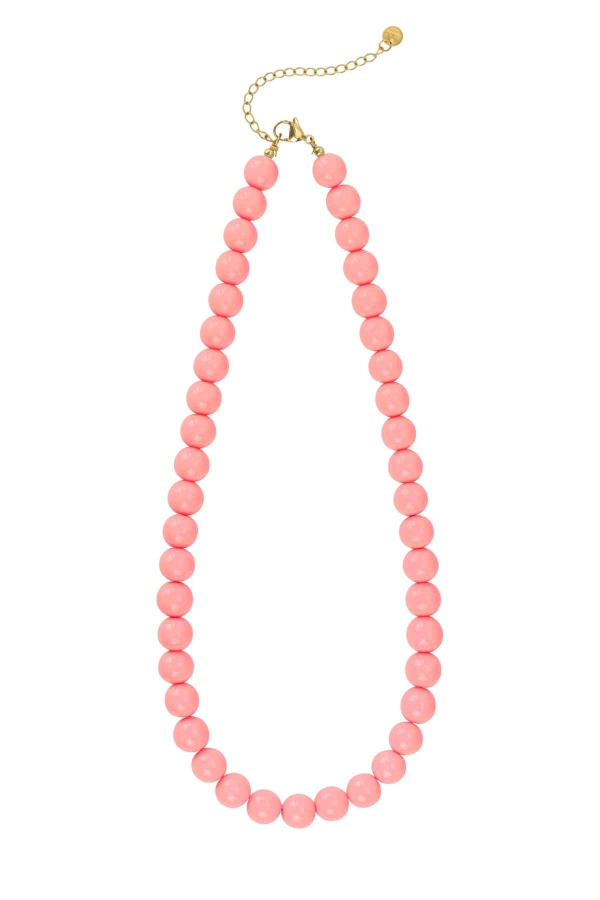 Necklace with medium beads-10mm
