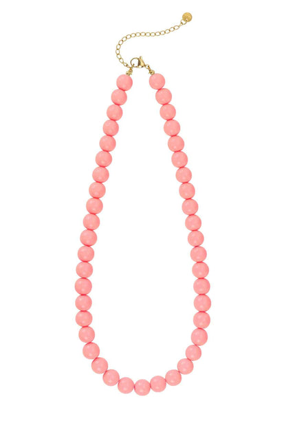 Necklace with medium beads-10mm