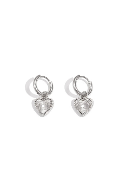 Elegant Heart-Shaped Drop Earrings for Daily Wear