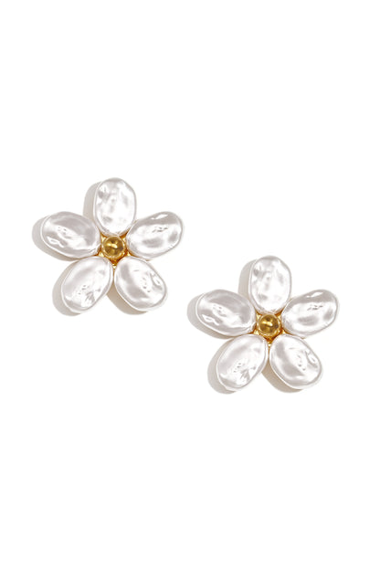Elegant Gold Tone Flower Cufflinks for Women
