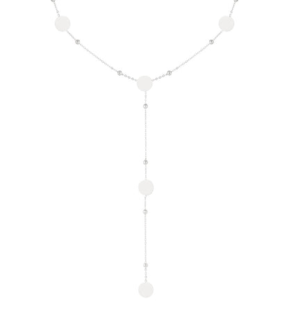 Elegant Long Necklace in Silver & Gold, Casual Style