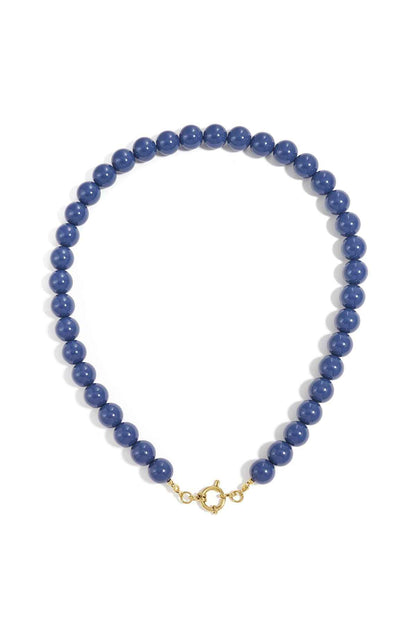 Beaded necklace with front closure - 12mm
