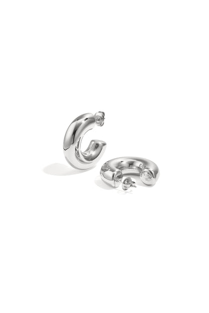 Stylish Stainless Steel Hoop Earrings - All Fit, Daily Wear