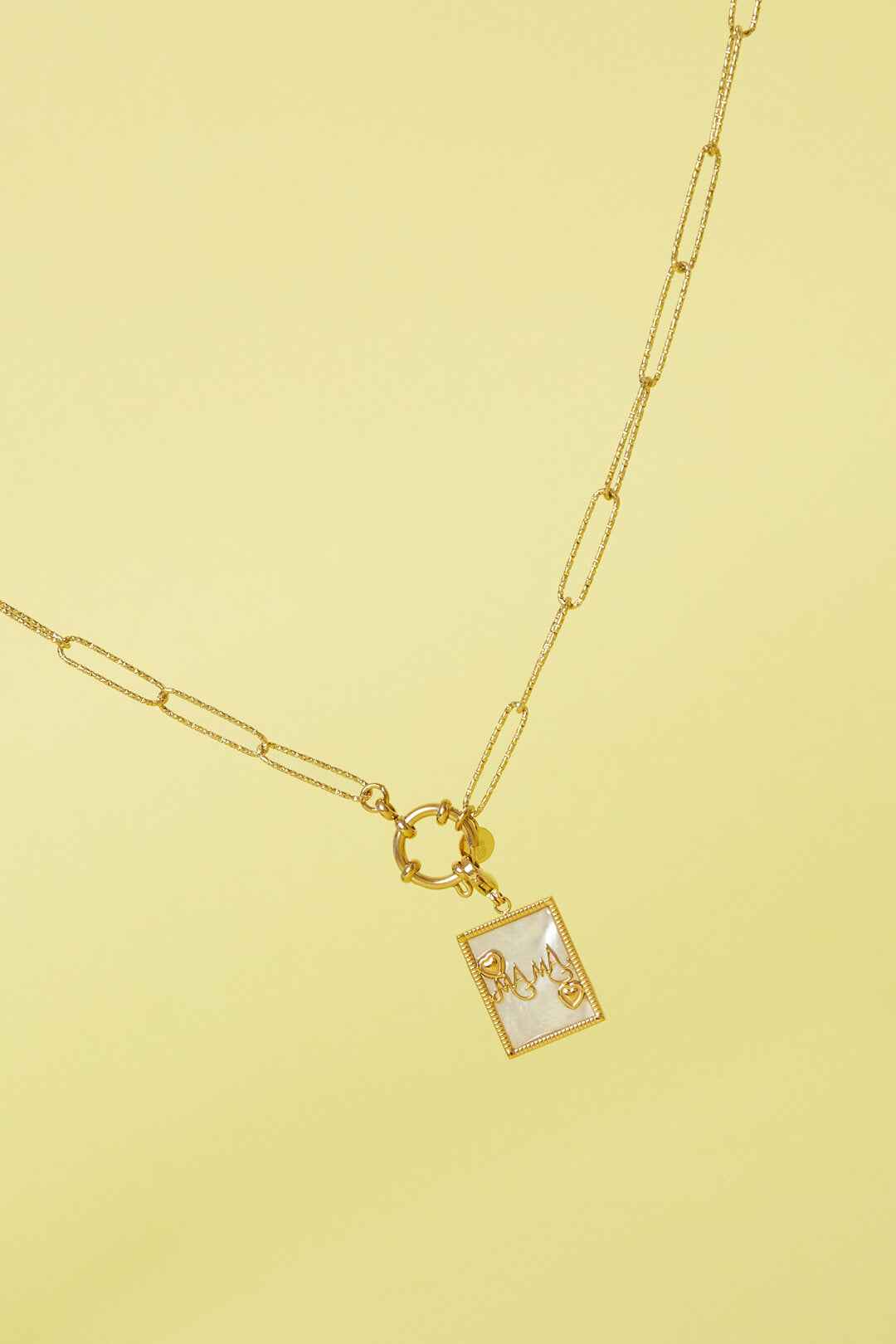 Sieraden bedel paarelmoer fotolijstje mama DIY