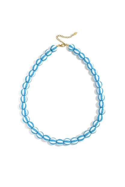 Kralenketting met gestreepte kralen