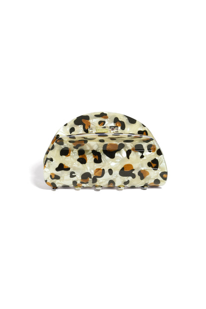 Stylish Leopard Print Acrylic Hair Clips for Women
